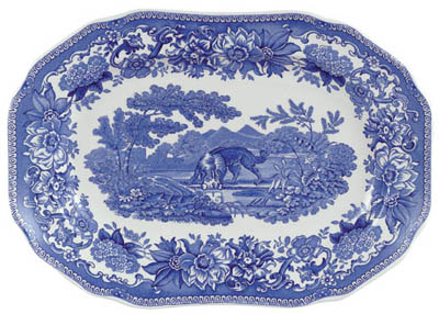 Meat Dish or Platter small Aesops Fables